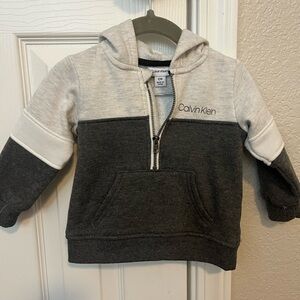 Calvin Klein Kids' Two-Tone Gray Hoodie